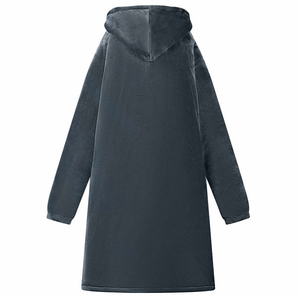 Marineblauer Decken-Hoodie M