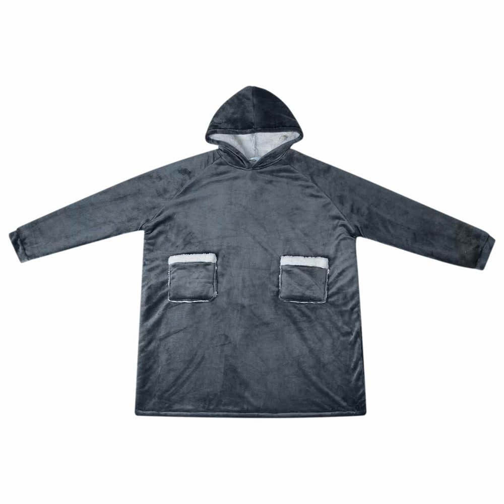 Marineblauer Decken-Hoodie M