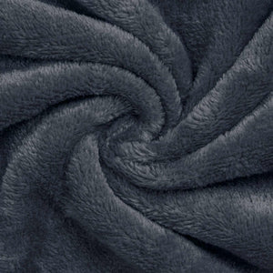 Marineblauer Flanell Bademantel Hoodie XXXL