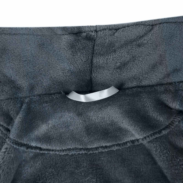 Marineblauer Flanell Bademantel S