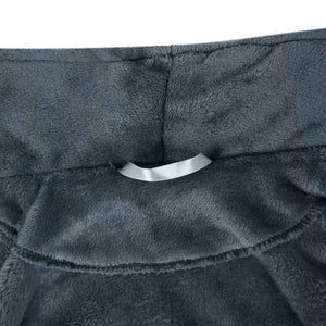 Marineblauer Flanell Bademantel XL