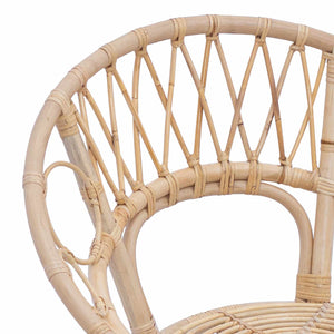 Esszimmerstühle 2er Set Rattan Natur