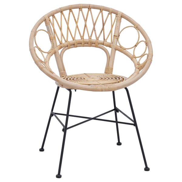 Esszimmerstühle 2er Set Rattan Natur