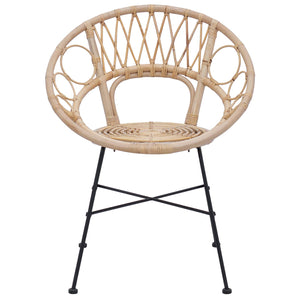 Esszimmerstühle 2er Set Rattan Natur
