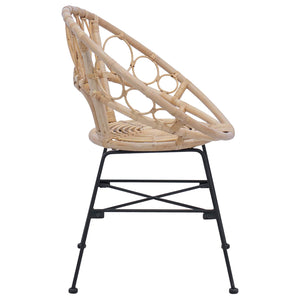Esszimmerstühle 2er Set Rattan Natur