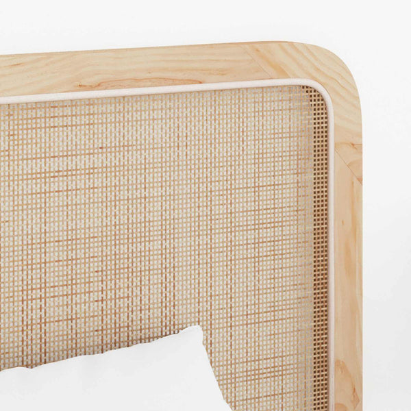 Rattan Kopfteil Natur 100x55 cm