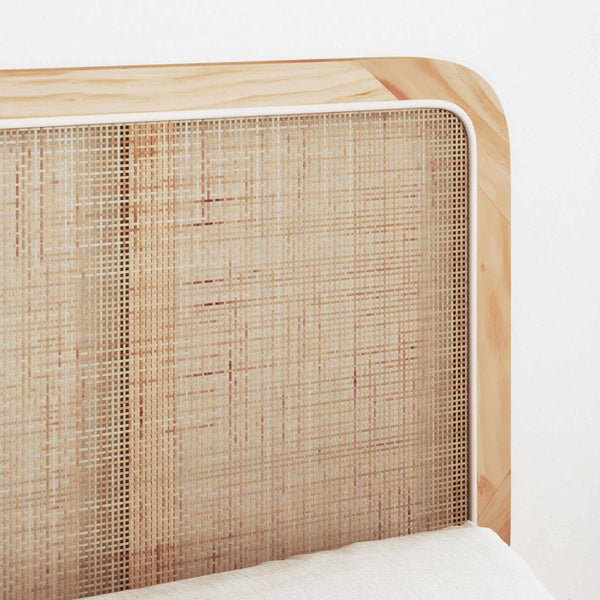 Rattan Kopfteil Natur 140 cm