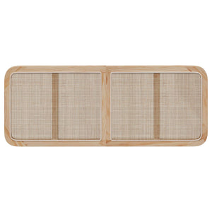 Rattan Kopfteil Natur 140 cm