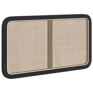 Schwarzes Rattan Kopfteil 100x55 cm