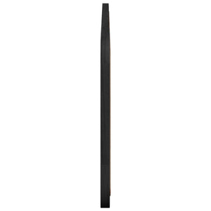 Schwarzes Rattan-Kopfteil 160 cm