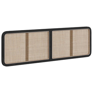 Schwarzes Rattan Kopfteil 180 cm