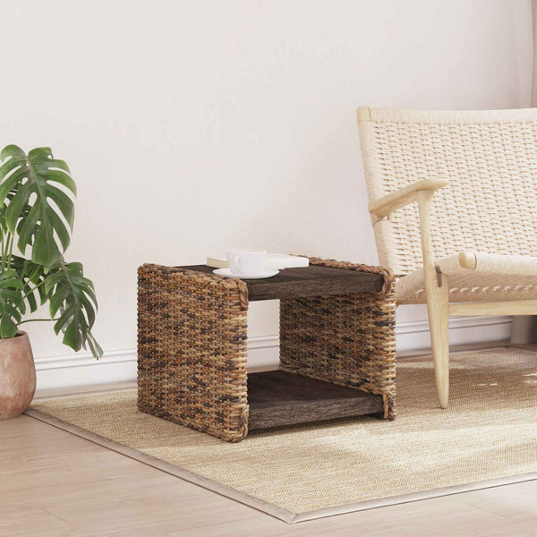 Couchtisch Natur Mahagoni 45x45 cm