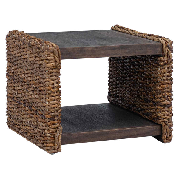 Couchtisch Natur Mahagoni 45x45 cm