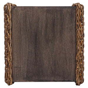 Couchtisch Natur Mahagoni 45x45 cm