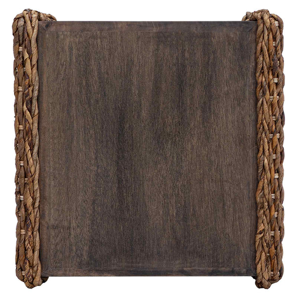 Couchtisch Natur Mahagoni 45x45 cm