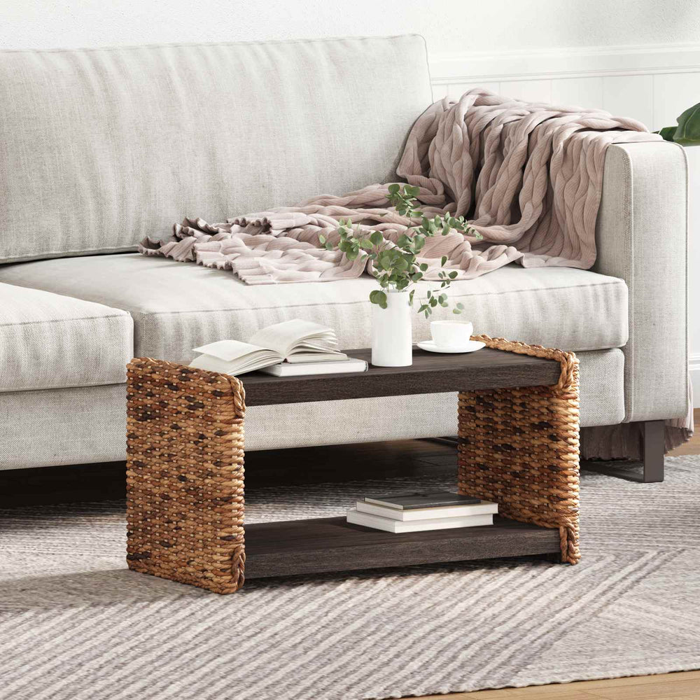 vidaXL Coffee Table Natural 70 x 35 x 35 cm Solid Mahogany Wood
