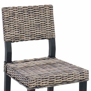 Esszimmerstühle 2er Set, Schwarz Gewaschen