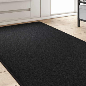 Anthrazit Teppichläufer 80x500 cm Polypropylen