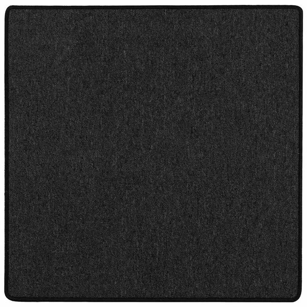 Anthrazit Teppichläufer 100x100 cm Polypropylen