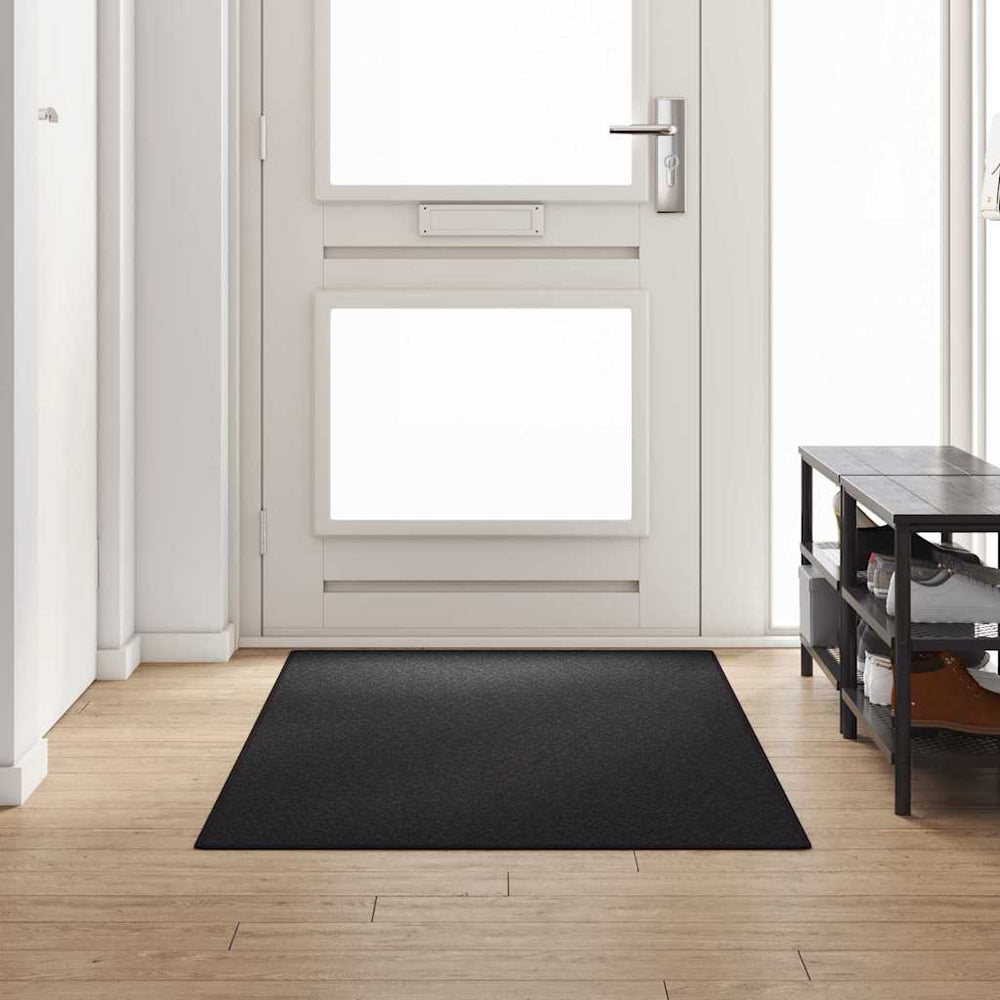 Anthrazit Teppichläufer 100x250 cm Polypropylen