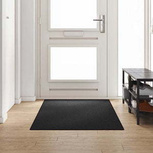 Anthrazit Teppichläufer 100x250 cm Polypropylen