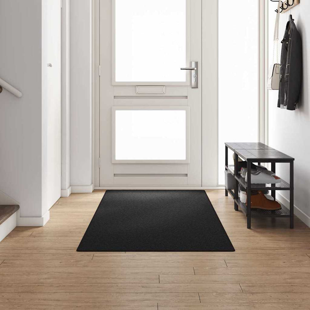 Anthrazit Teppichläufer 100x300 cm Polypropylen