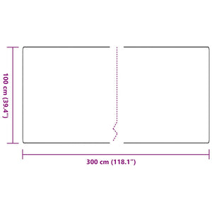 Anthrazit Teppichläufer 100x300 cm Polypropylen