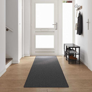 Dunkelgrauer Teppichläufer 80x500 cm