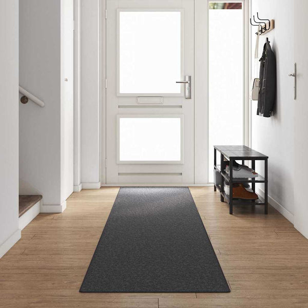 Dunkelgrauer Teppichläufer 80x500 cm