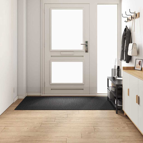 Dunkelgrauer Teppichläufer 100x200 cm
