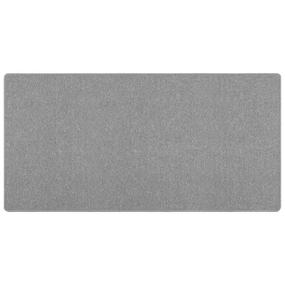 Teppichläufer Hellgrau 100x200 cm Polypropylen