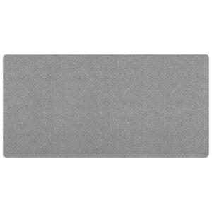 Teppichläufer Hellgrau 100x200 cm Polypropylen
