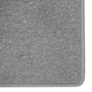 Teppichläufer Hellgrau 100x250 cm Polypropylen