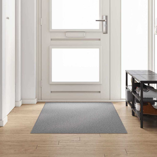 Teppichläufer Hellgrau 100x250 cm Polypropylen