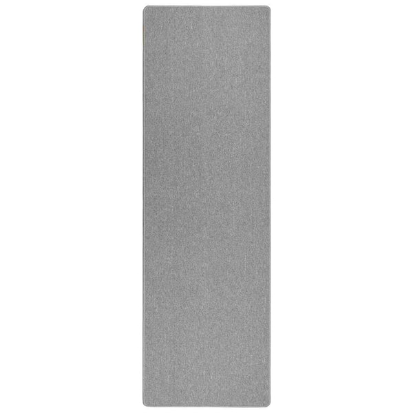 Teppichläufer Hellgrau 100x250 cm Polypropylen
