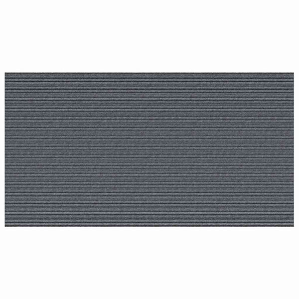 Grauer Teppichläufer Stoff 80x150 cm