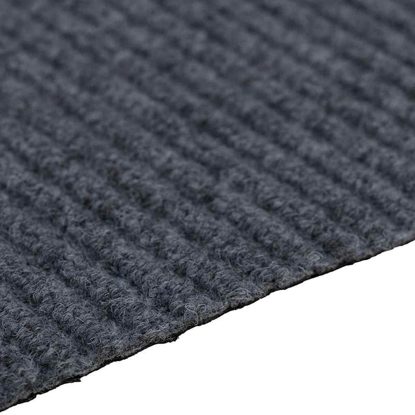 Grauer Teppichläufer Stoff 80x200 cm