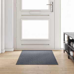 Grauer Teppichläufer Stoff 80x200 cm