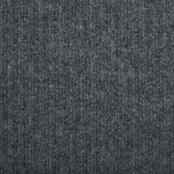 Grauer Teppichläufer Stoff 80x200 cm