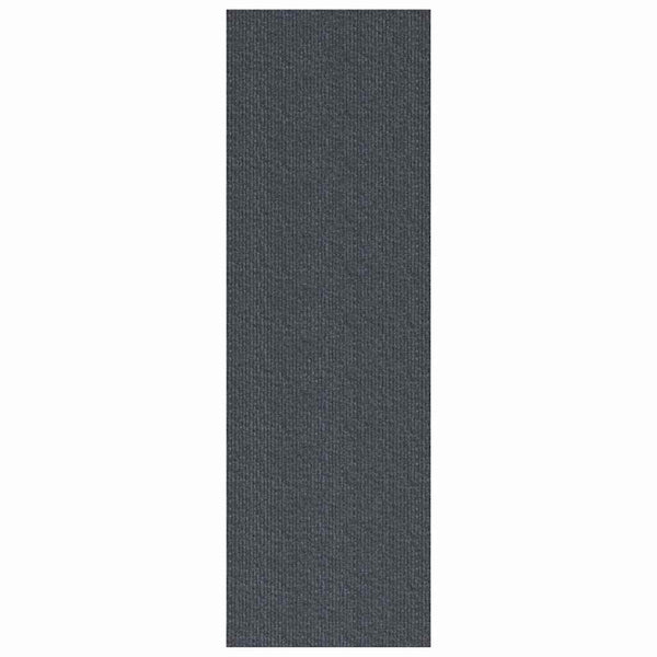 Grauer Teppichläufer Stoff 80x200 cm