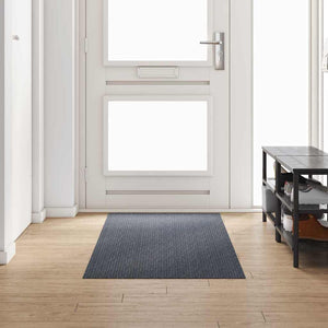 Grauer Teppichläufer Stoff 80x250 cm