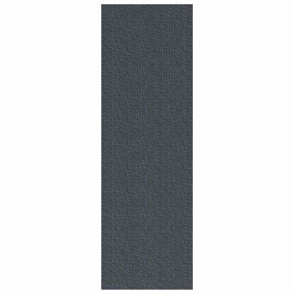 Grauer Teppichläufer 80x500 cm