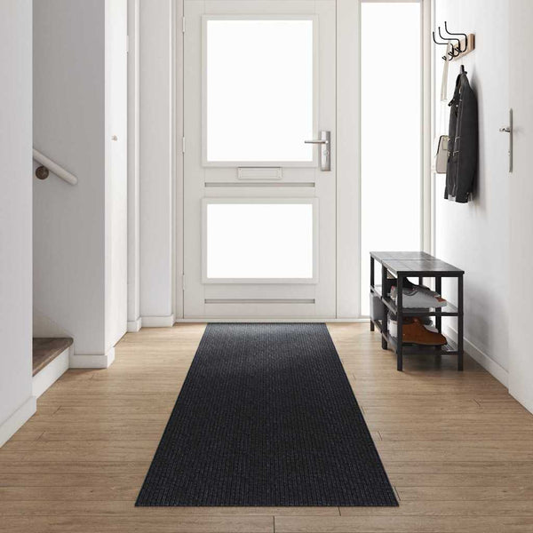 Anthrazit Teppichläufer 80x500 cm