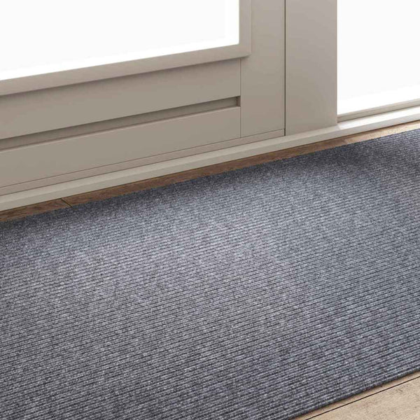Hellgrauer Teppichläufer 100x200 cm