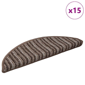 Selbstklebende Treppenschoner Braun 15er Set