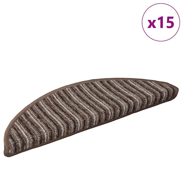 Selbstklebende Treppenschoner Braun 15er Set