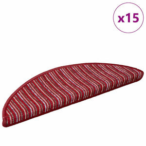 Selbstklebende Treppenschoner Rot, 15er Set