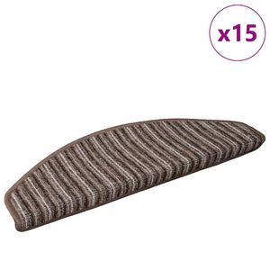 Selbstklebende Treppenschoner Braun 15er Set