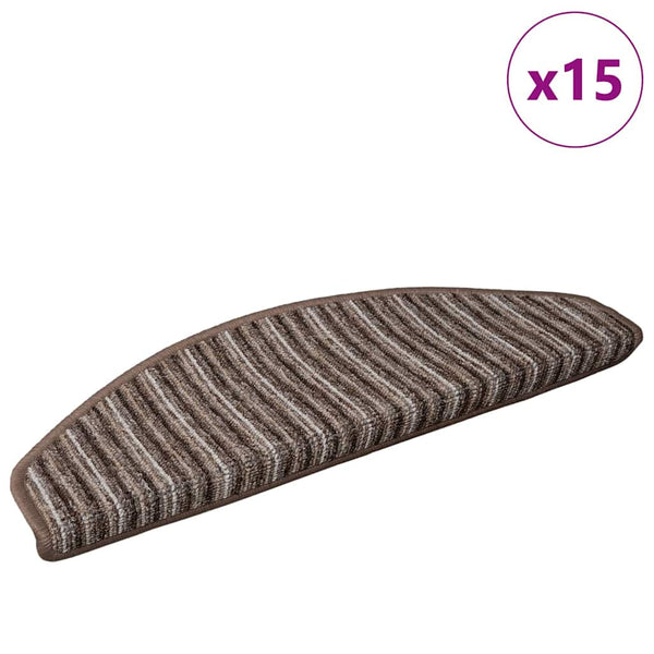 Selbstklebende Treppenschoner Braun 15er Set