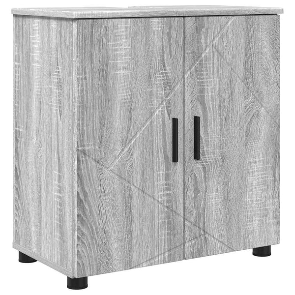Badezimmermöbel Set Grau Sonoma Holz